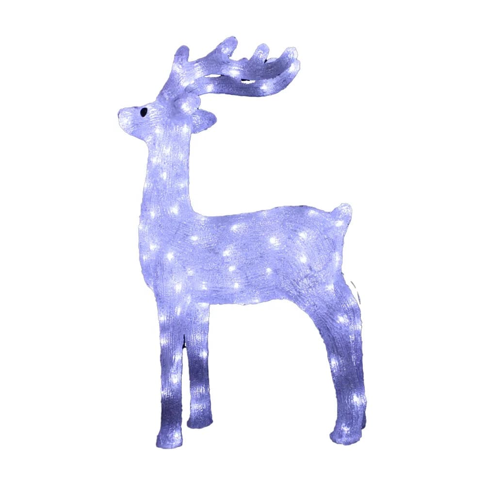 Acrylic Reindeer with LED Lights - 92 cm