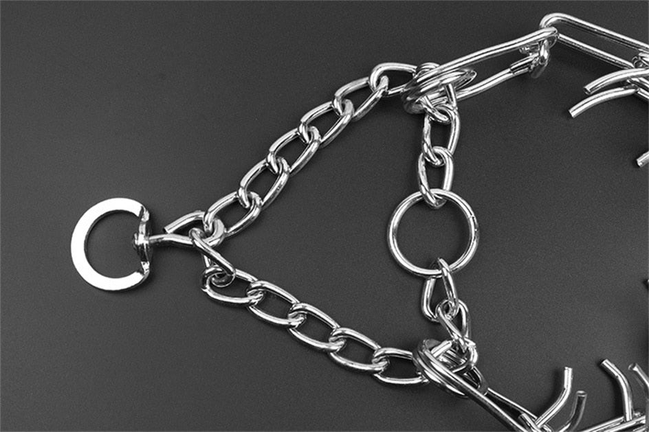 Adjustable Dog Training Collar with Rubberized Prongs