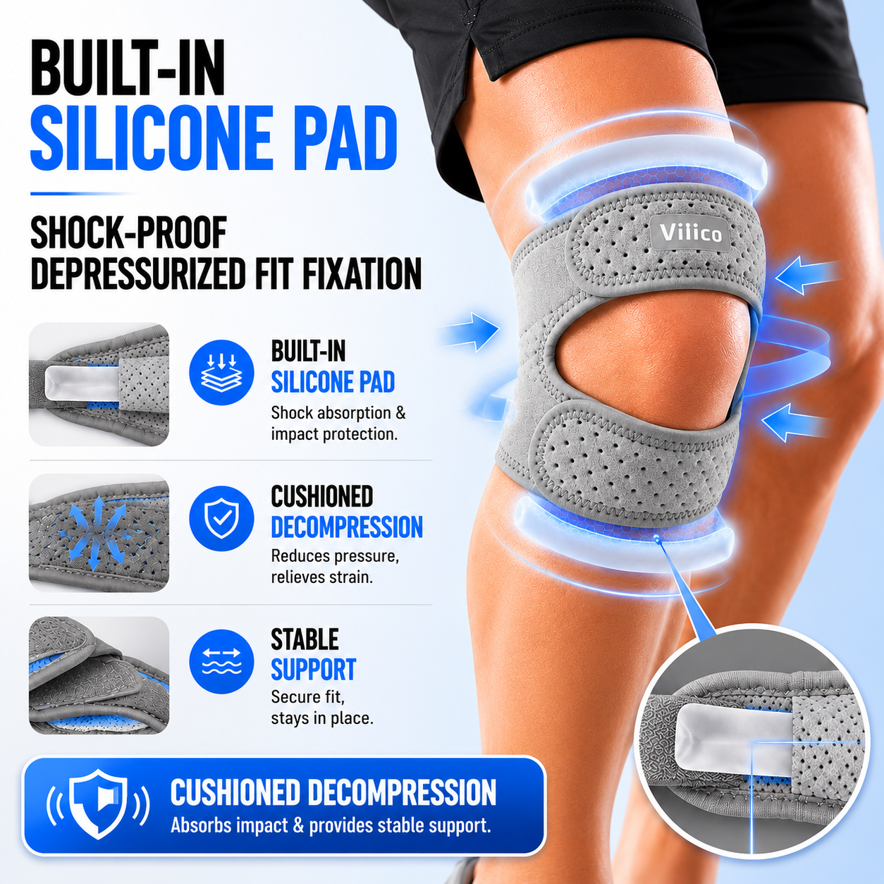 Adjustable Patellar Support Strap