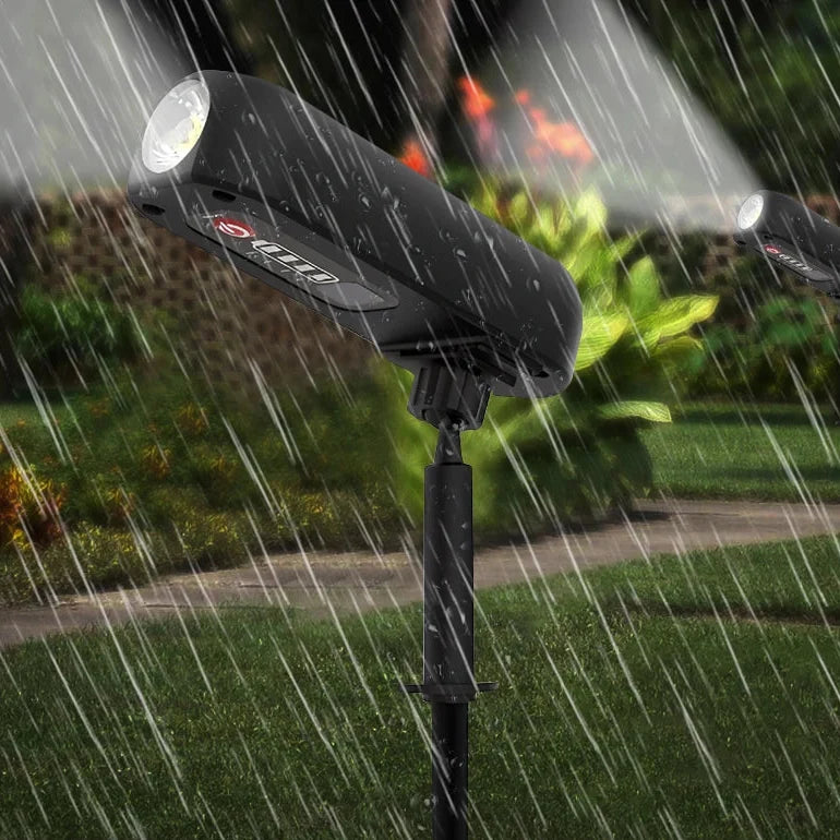 Adjustable Solar-Powered Outdoor Spotlight