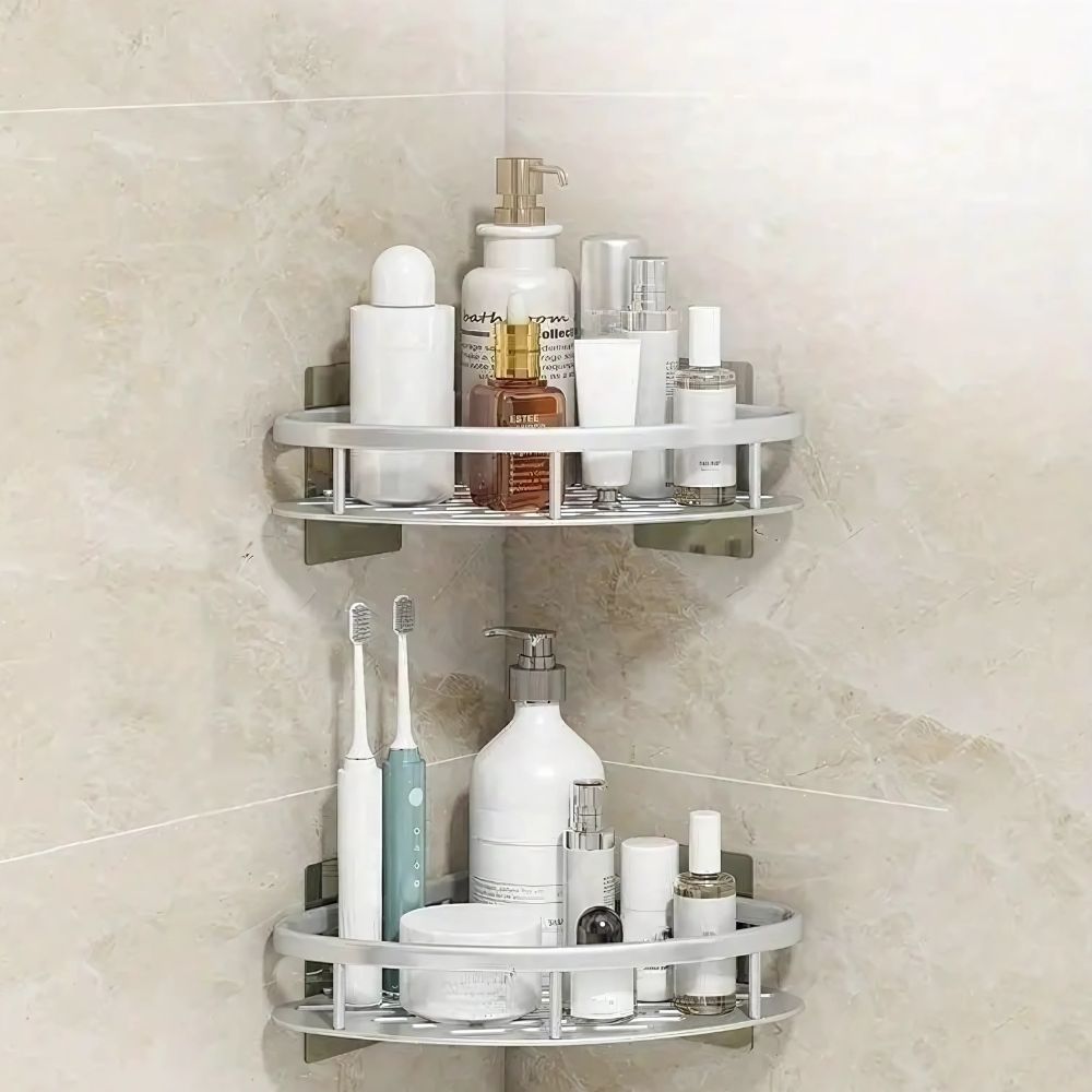 Aluminum Shower Shelf - Self-Adhesive | Rust-Free | Stylish