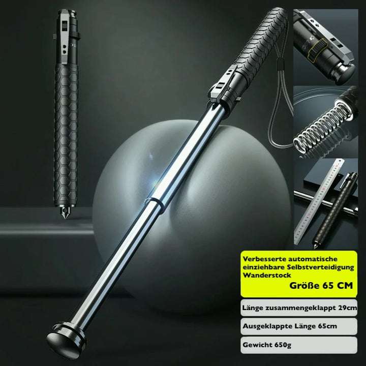 Automatic Hiking Stick | Non-Slip Grip | Self-Defense