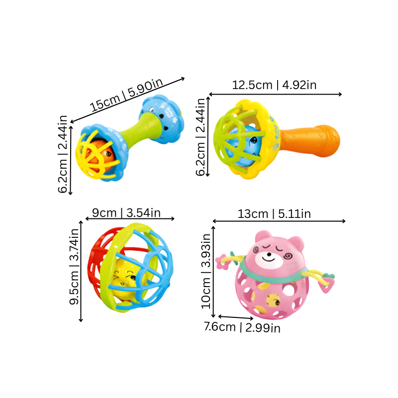 Baby Sensory Rattle Teething Toy