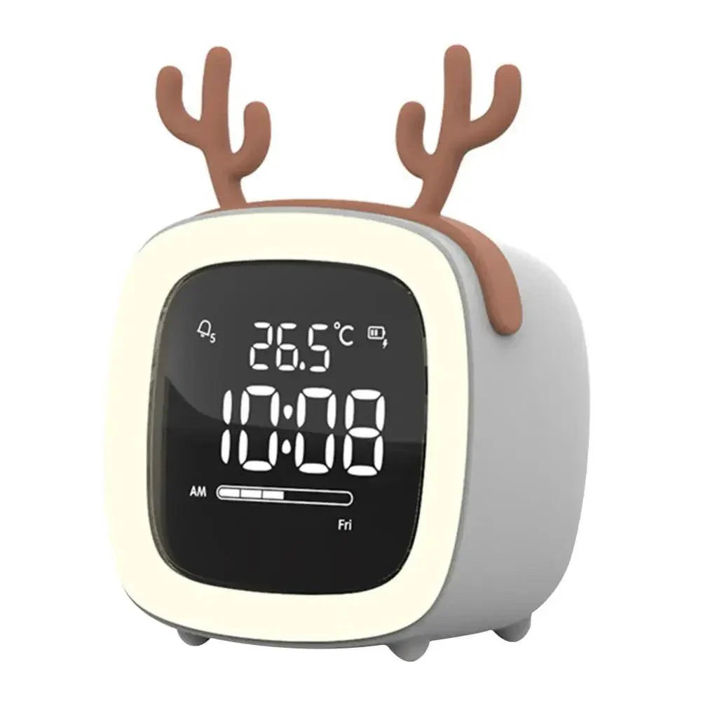 Cartoon Rabbit Alarm Clock | LED Night Light Design | Digital Clock