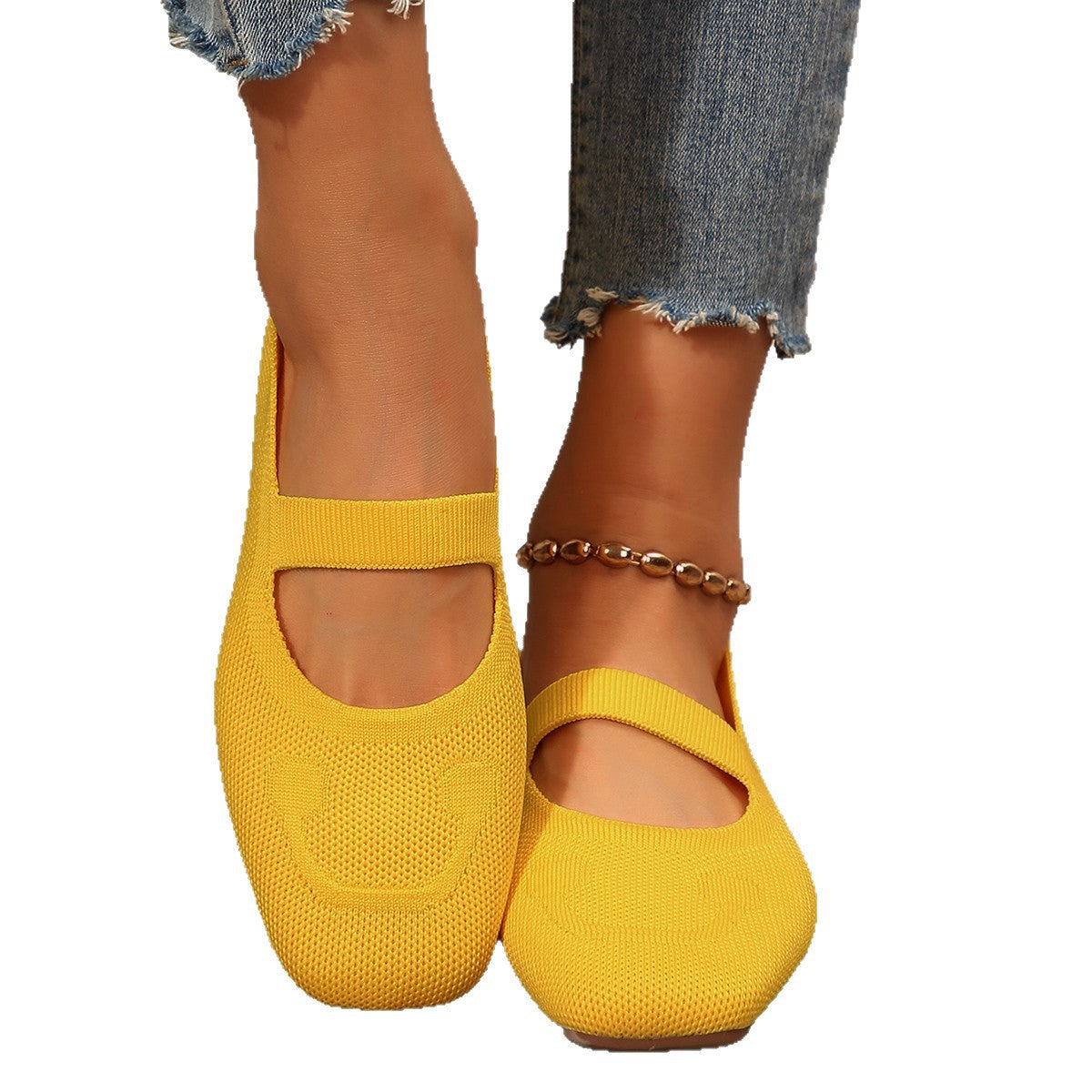 Cheerful Mary Jane Ballerinas