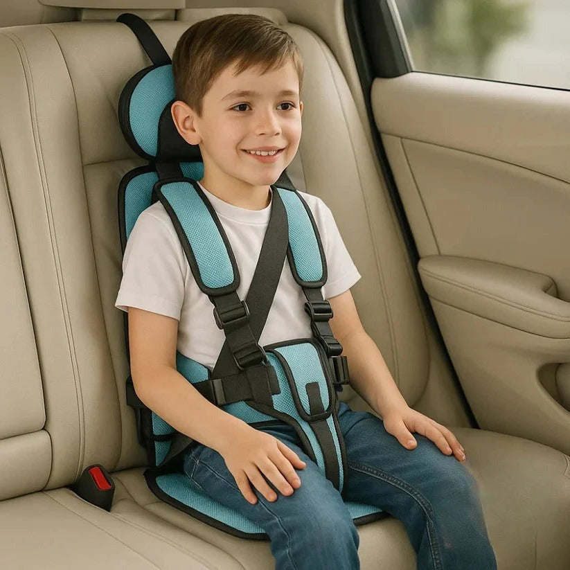 Child Seat | Foldable Travel Seat for On-the-Go | Quick Installation with Harness System