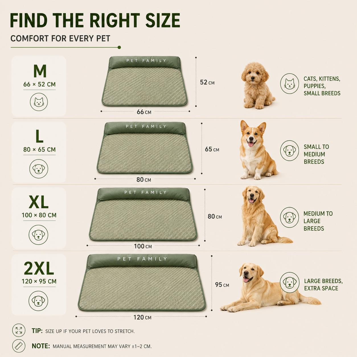 Chilrest Breathable Pet Cooling Mat With Cushion