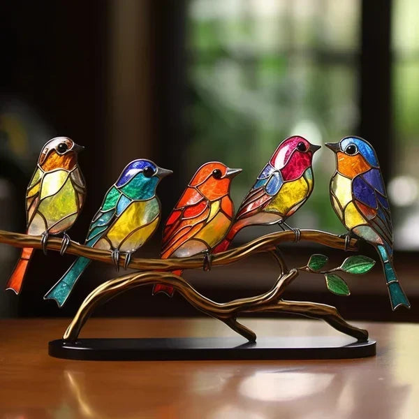 Colored birds that will brighten your interior