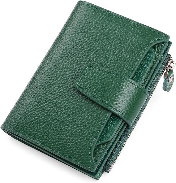 Compact Genuine Leather Multi-Pocket Wallet