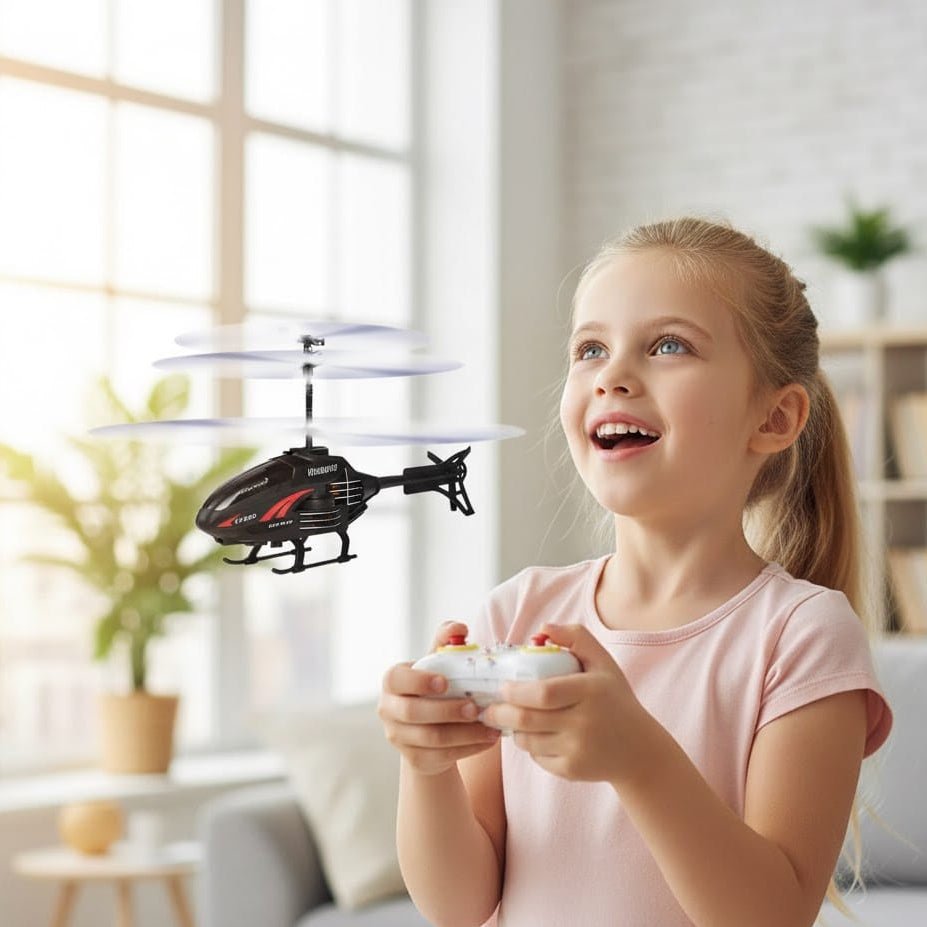 Compact Mini Helicopter for Kids with Easy Control and Stabilization – Ideal Gift for Young Pilots