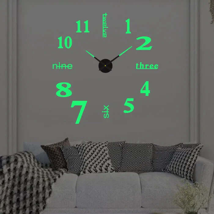 DIY Wall Clock Large 60-130cm - Modern Design