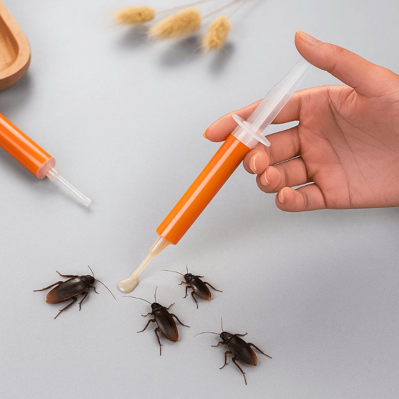 Effective Gel Bait for Cockroaches with Domino Effect – 3 Tubes of 10 g, Safe and Easy Application