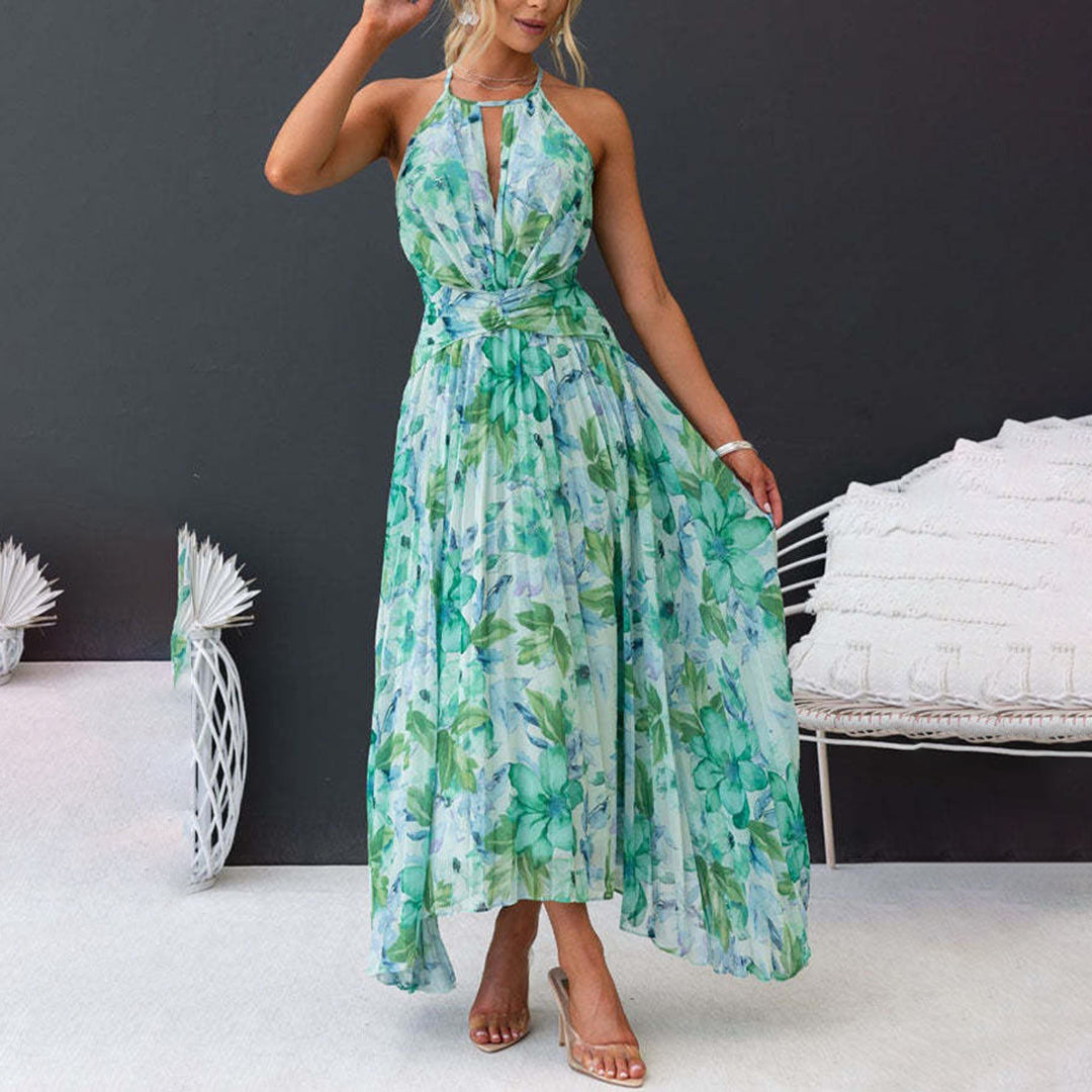 Elegant Floral Breeze Maxi Dress for Summer