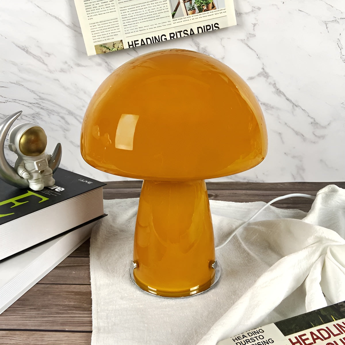 Elegant Scandinavian Mushroom Lamp