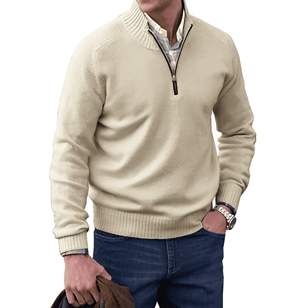 Elegant Sweater with Zipper