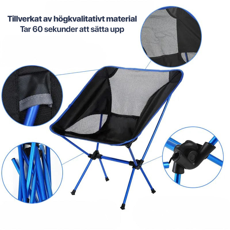 ErgoChair - foldable chair for beach, camping & leisure