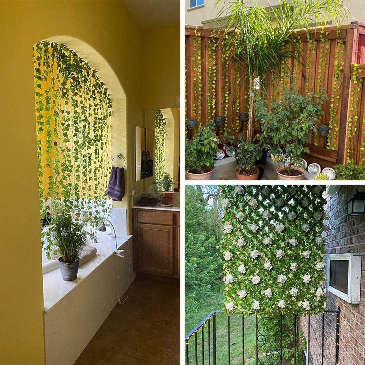 Evergreen Artificial Ivy Vines - Vibrant and Green Leaves in Every Season