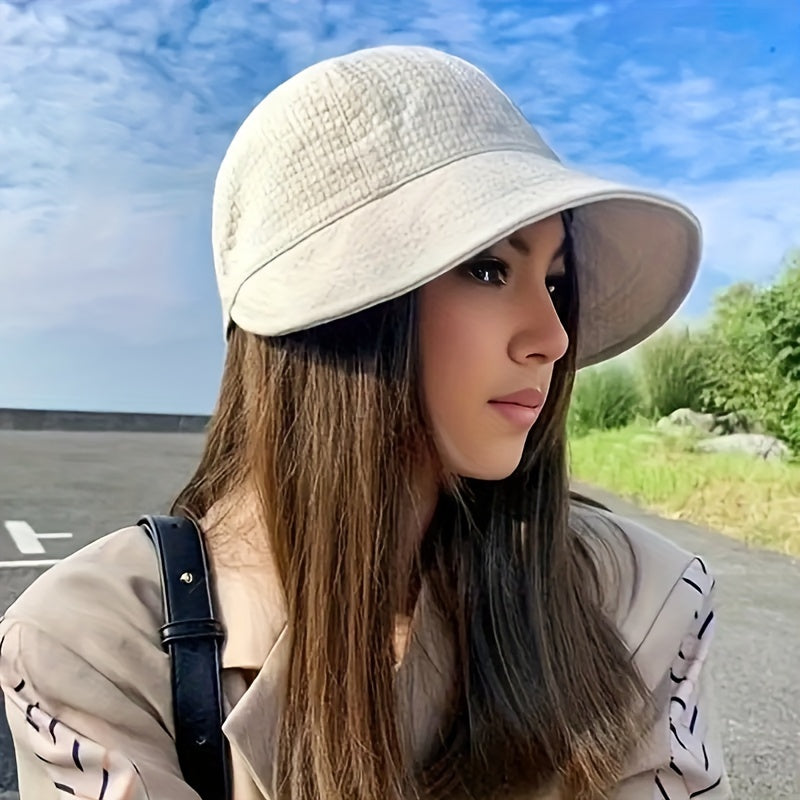 Fashionable Hat with Adjustable Drawstring and UPF Protection