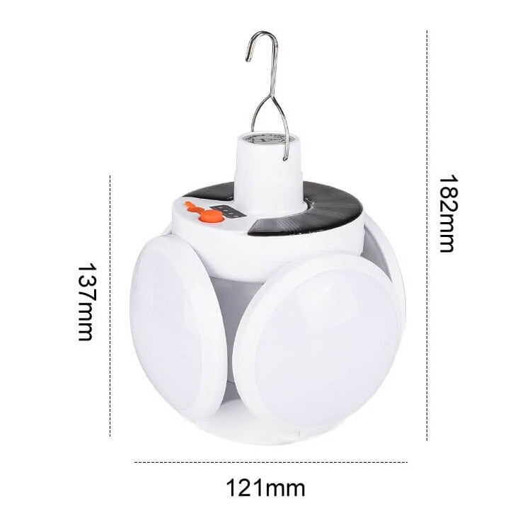 Foldable Solar LED Bulb for Camping and Outdoor Use