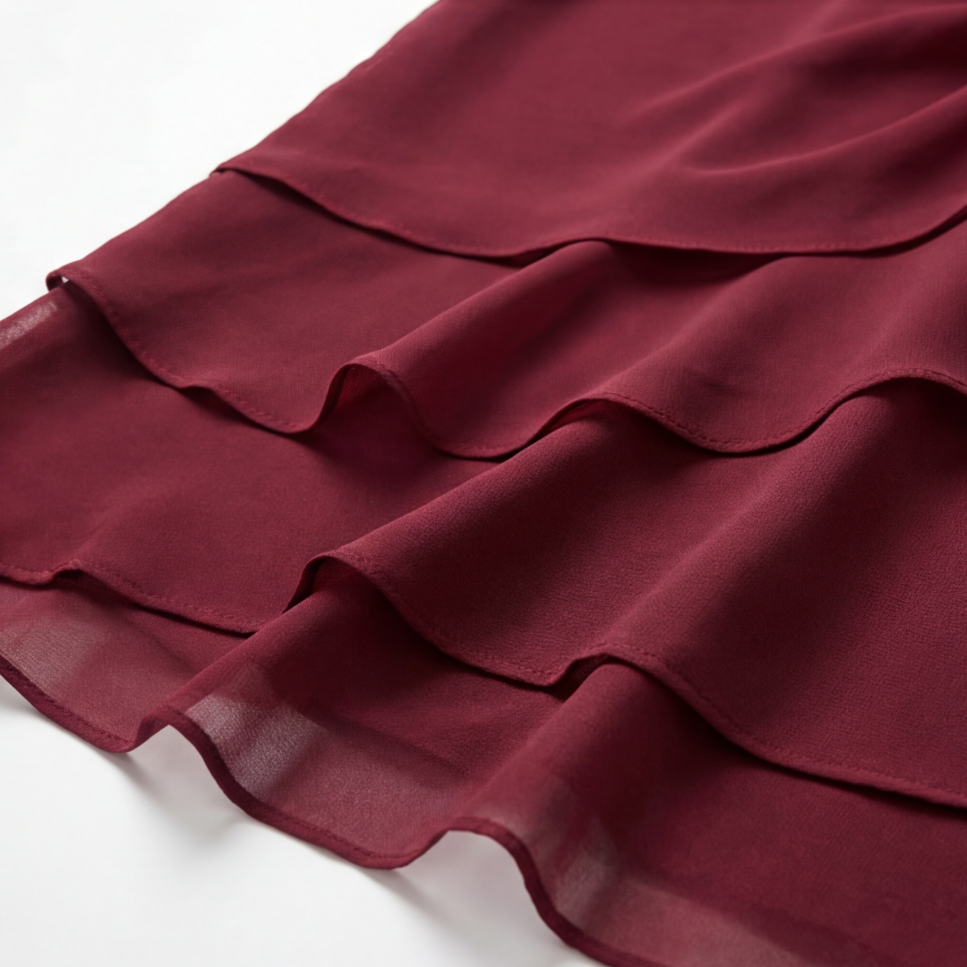 Gathered Twist-Waist Dress