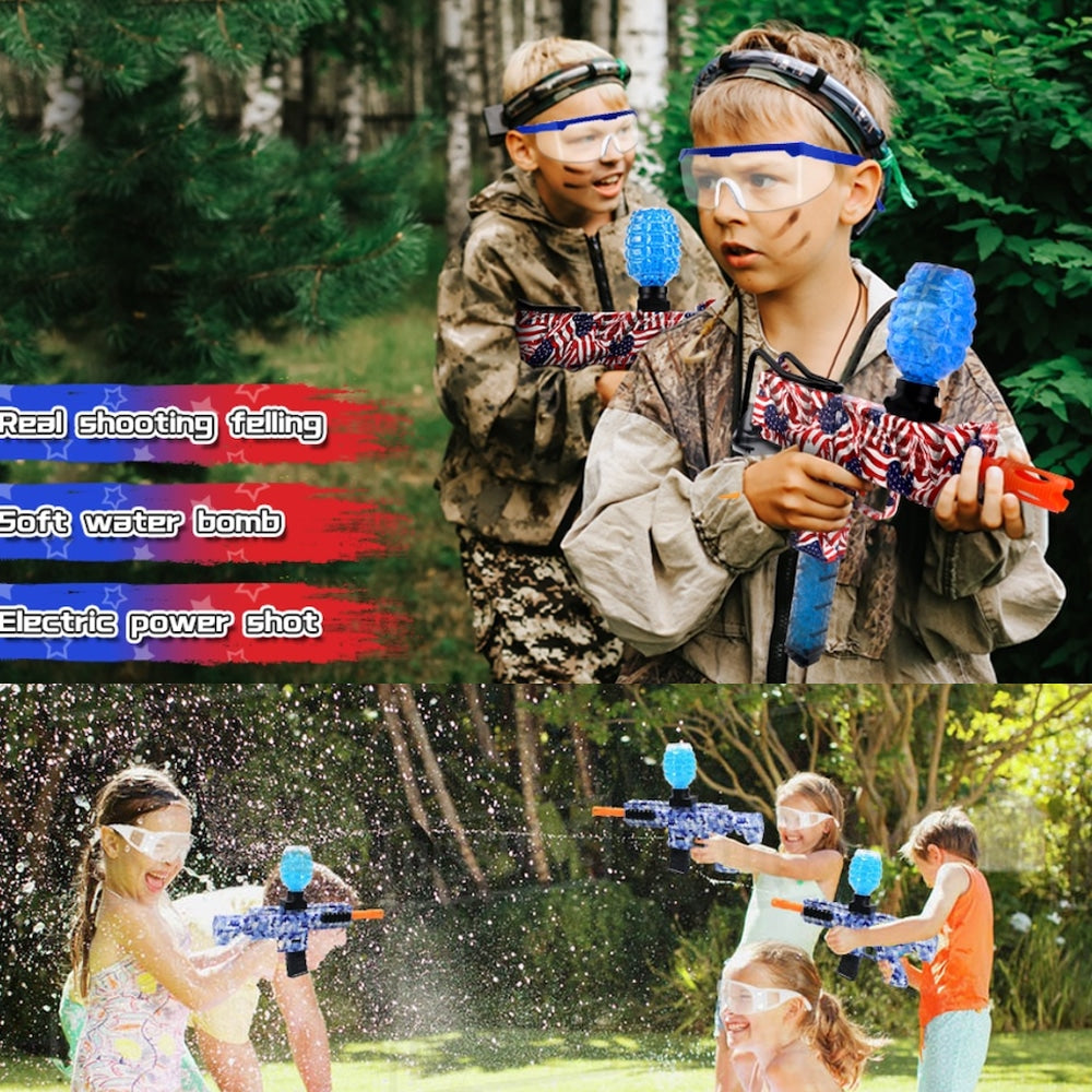 Gel Blaster Electric Machine Gun - includes gel balls - range of 20+ meters -