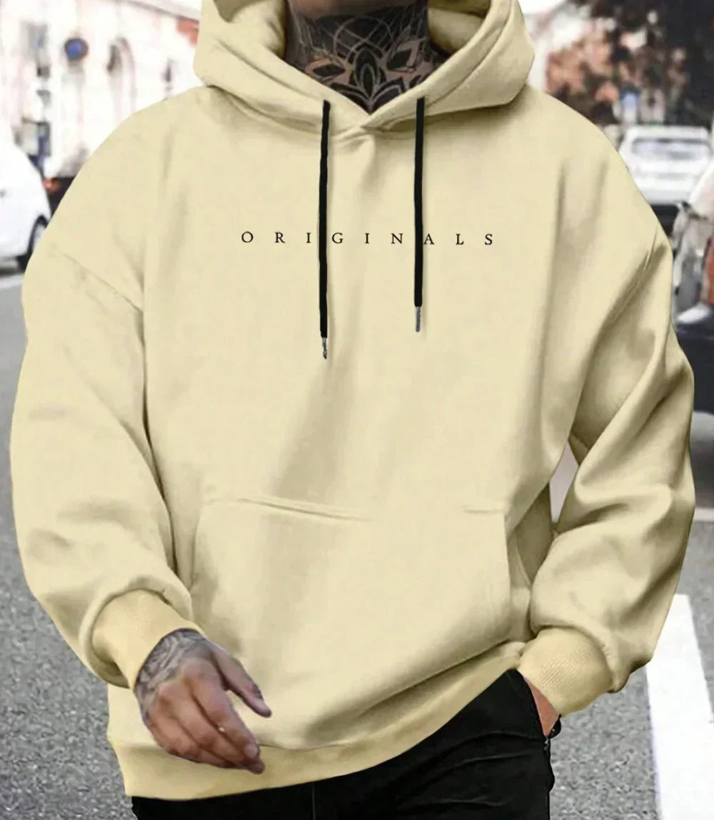 Hoodie for Men with Soft Fabric and Relaxed Style
