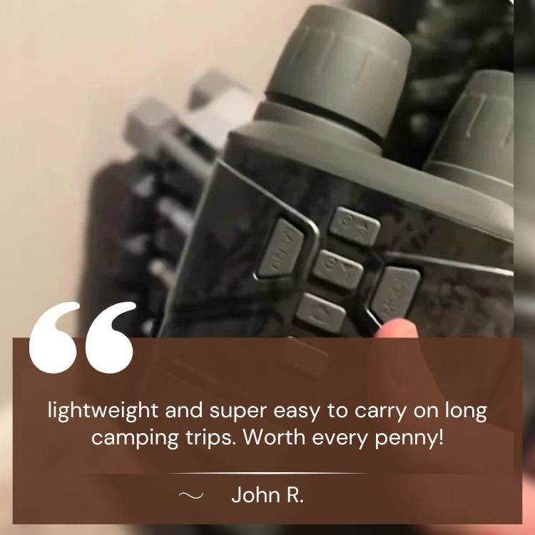 Infrared Night Vision Binoculars with HD Display & 305m Range