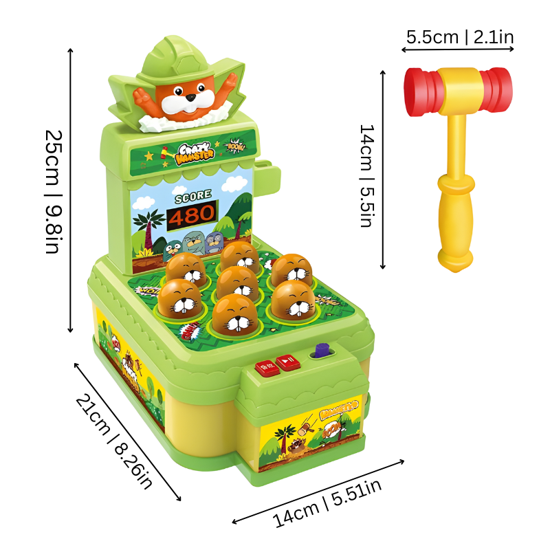 Interactive Whack-A-Mole Arcade Game for Kids
