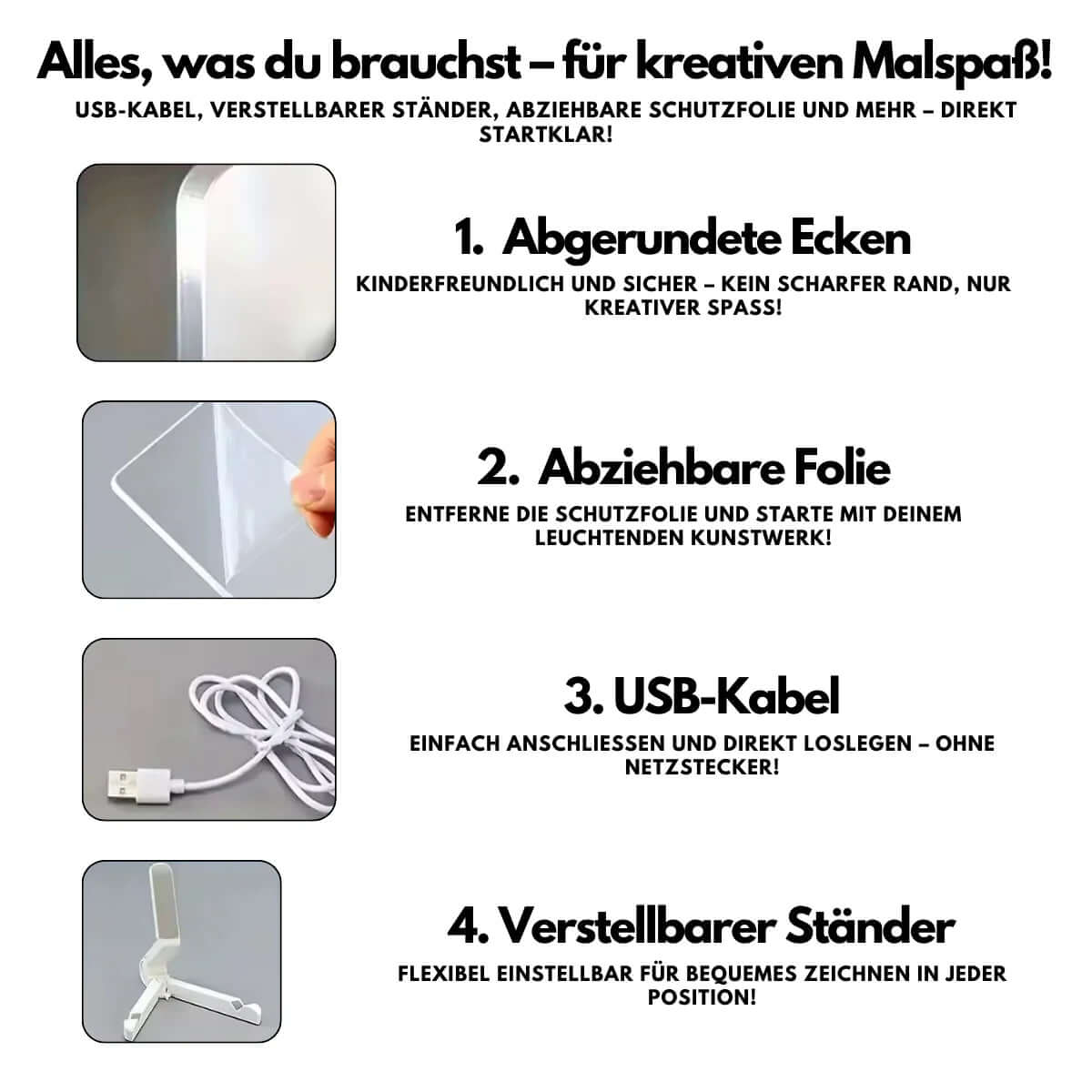 Kiddli - LED Drawing Board for Creative Light Painting