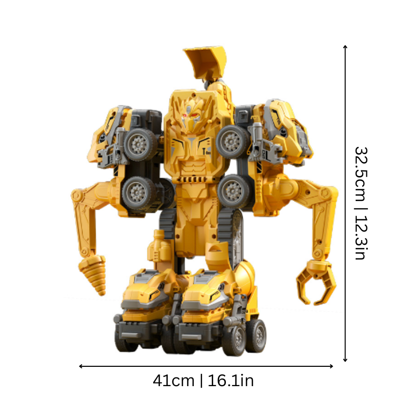 Kids' 5-in-1 Transformable Construction RoboRanger Toy
