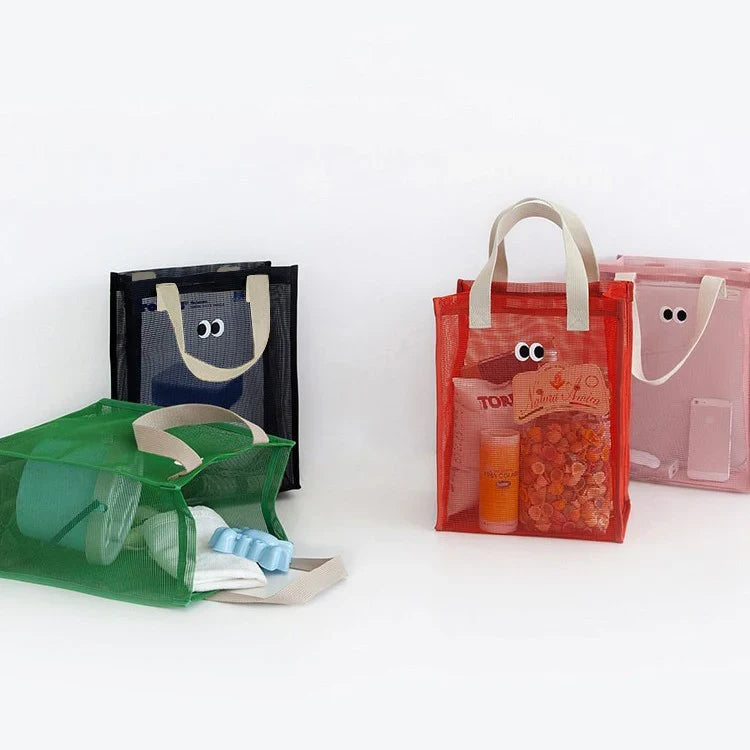 Kids Mesh Beach Tote Bag