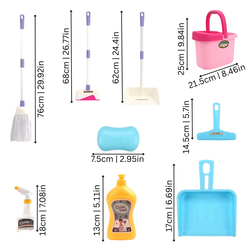Kids' Pretend Play Cleaning Set