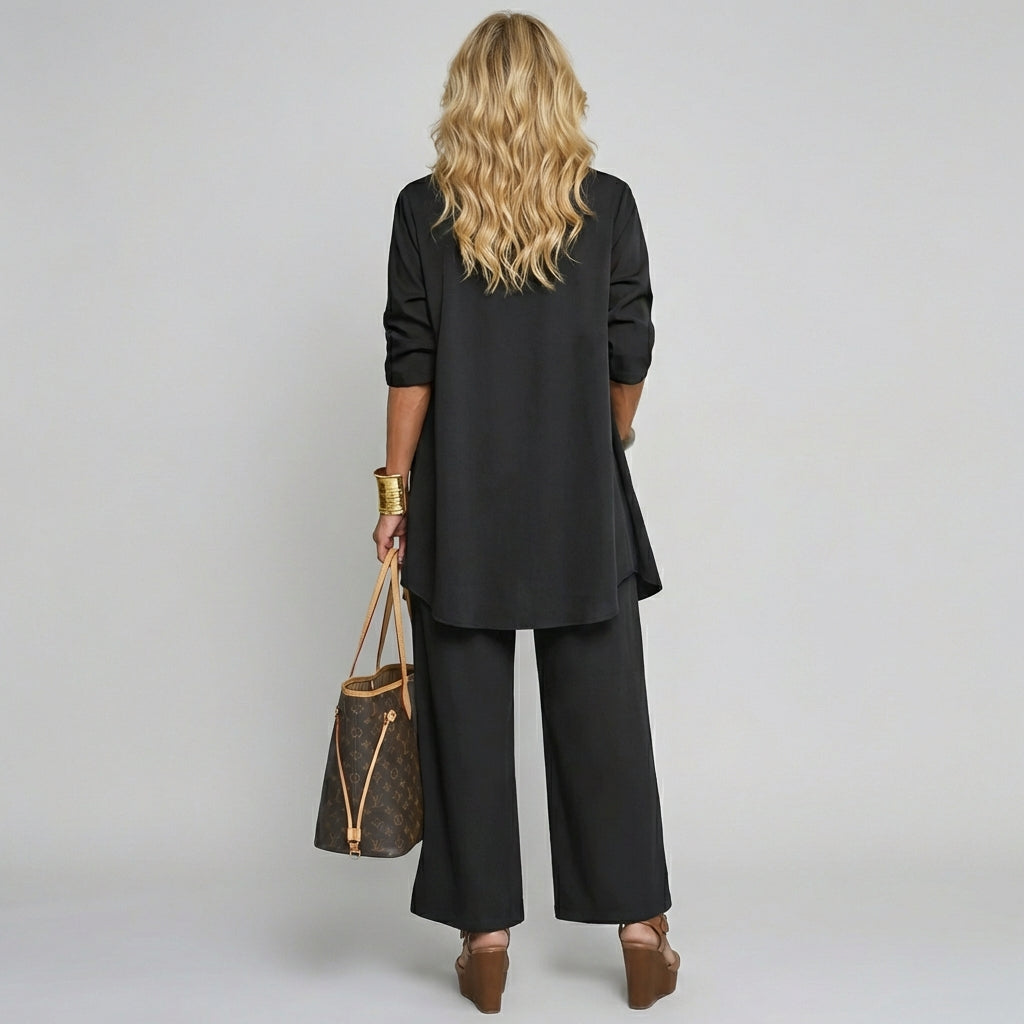Ladies Elegant Three-Piece Set Jumpsuit for Any Occasion