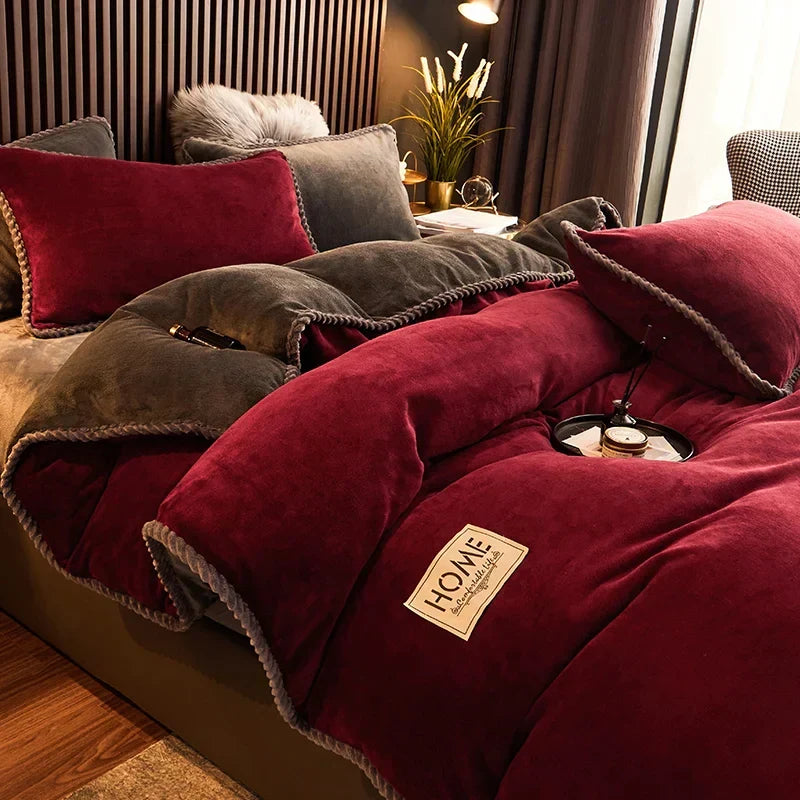 Luxurious Velvet Fleece Duvet Cover Set