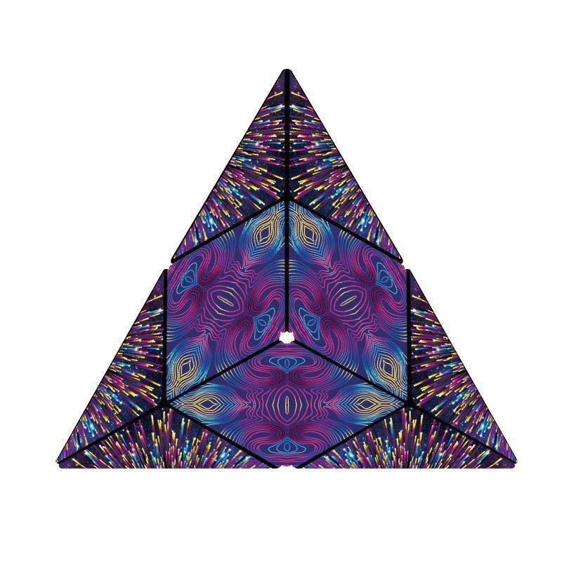Magnetic Shape-Shifting Cube | Transforming Puzzle Toy | Multicolor