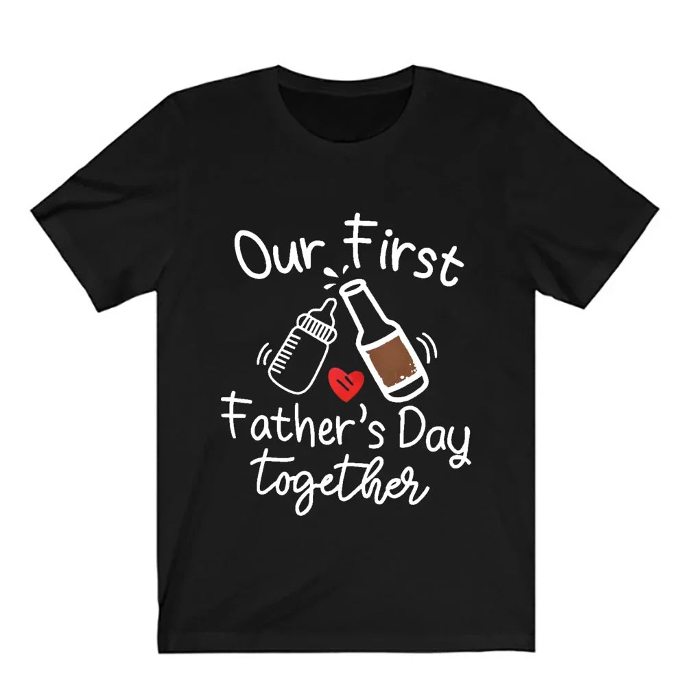 Matching First Father's Day Dad and Baby Outfits
