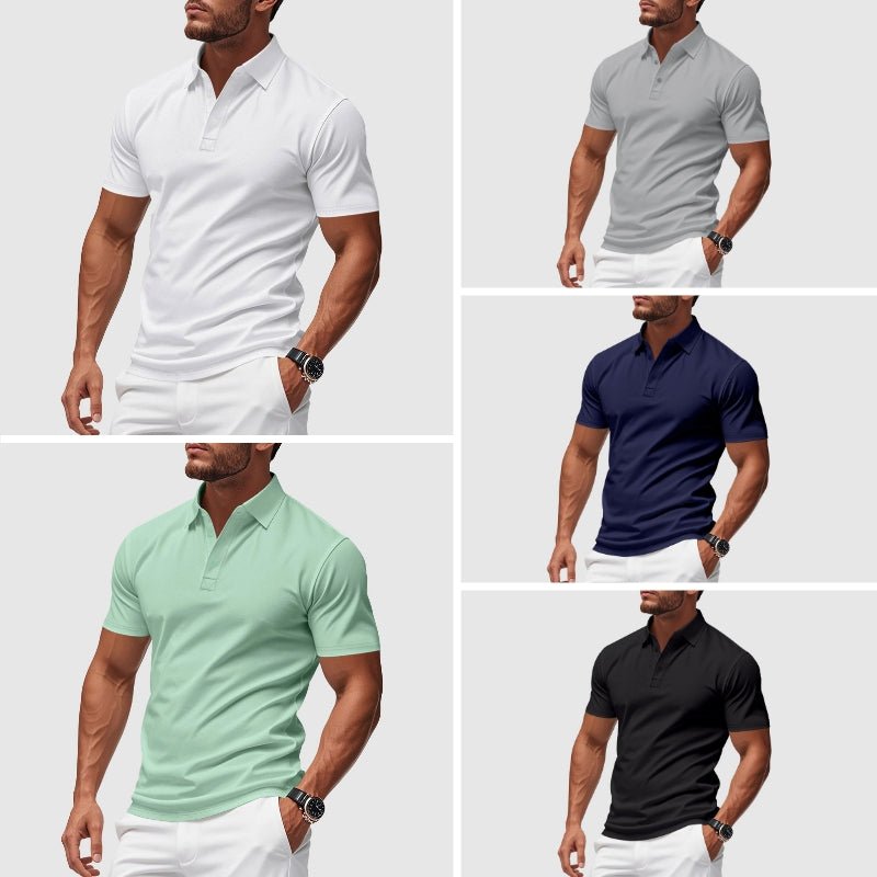 Men's Azure Crest Performance Polo Shirt