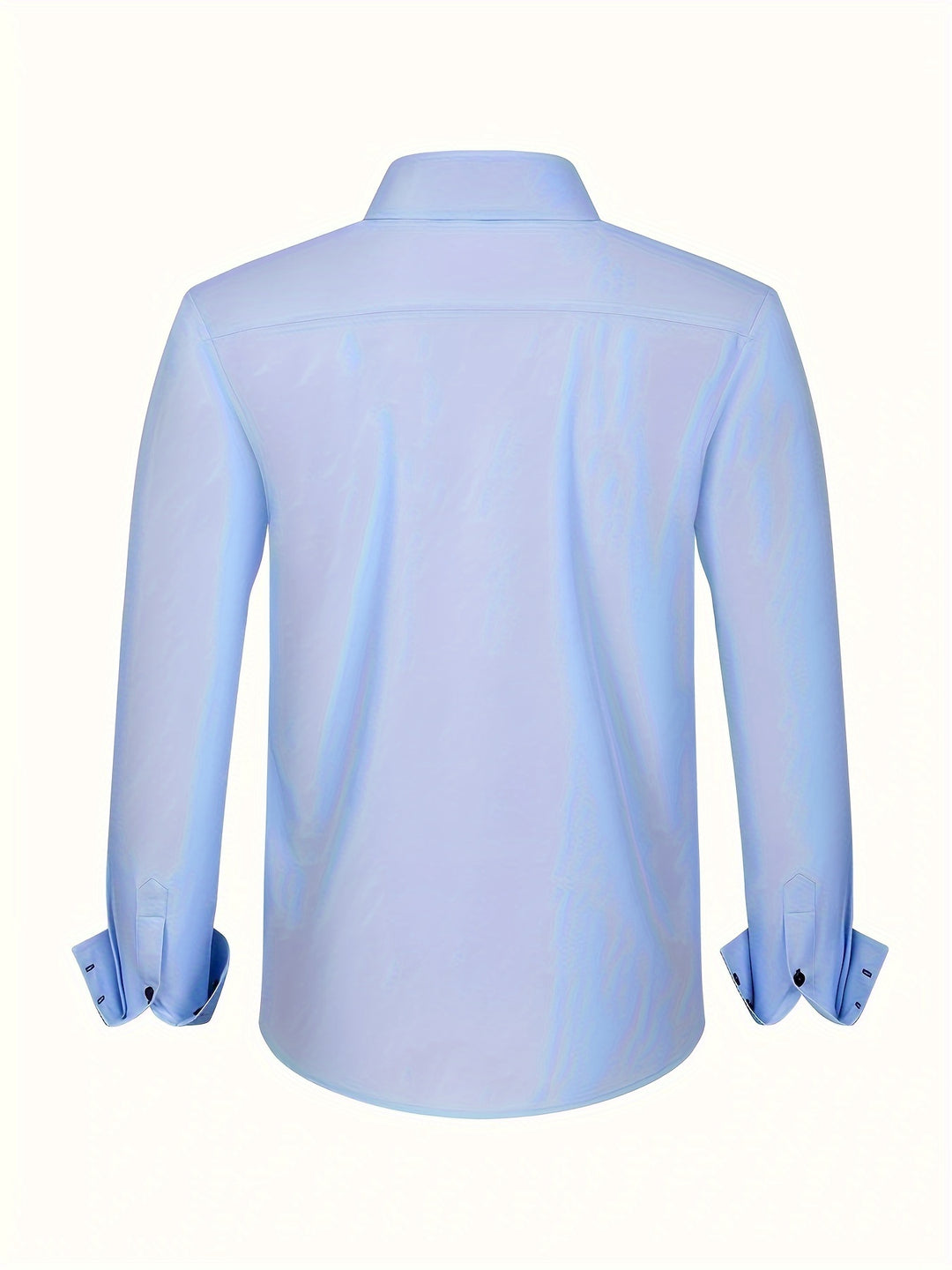 Men's Shirt | Elegant Double-Breasted | Contrast Cuffs