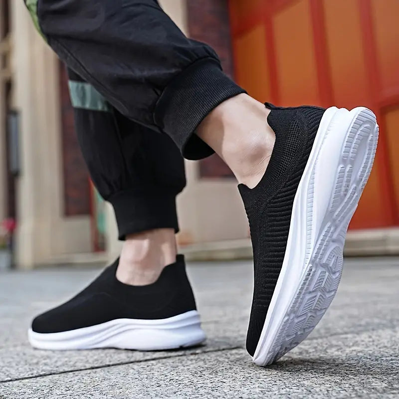 Men's Slip-On Sneakers with Breathable Upper