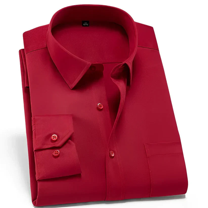 Men's Wrinkle-Free Stretch Comfort Shirt in Modern Fit