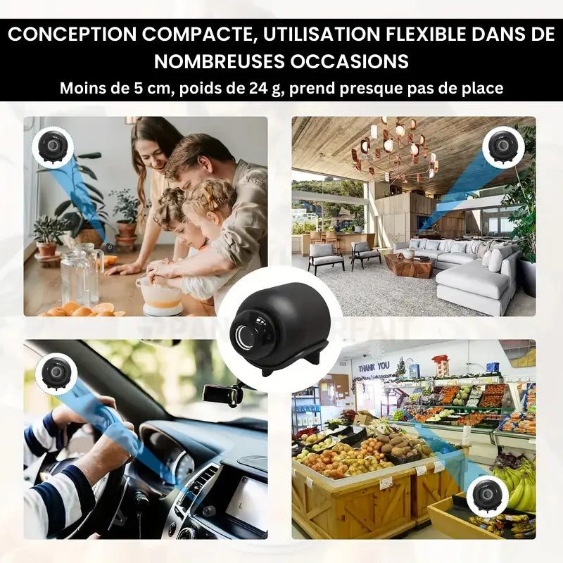 Mini Wireless Spy Camera - Secure HD Monitoring