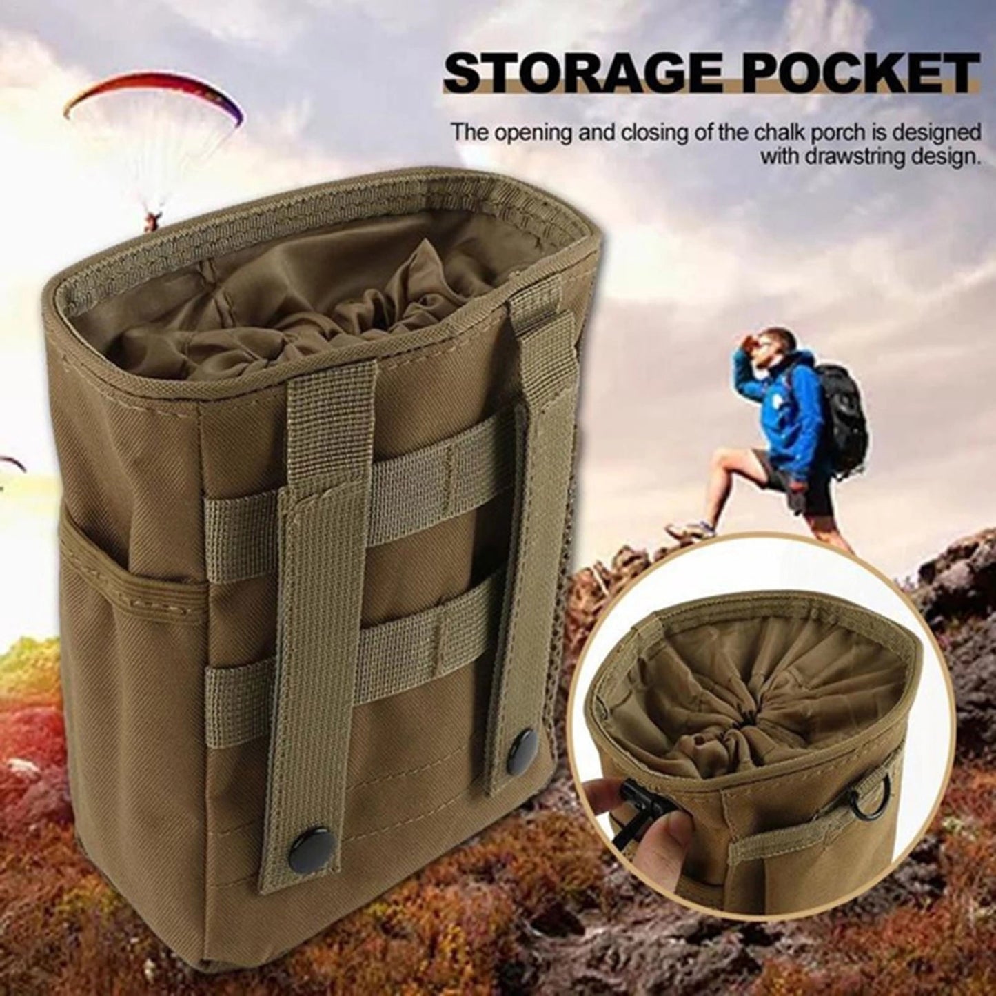 MOLLE Tactical Dump Pouch for Outdoor Utility & Gear Storage