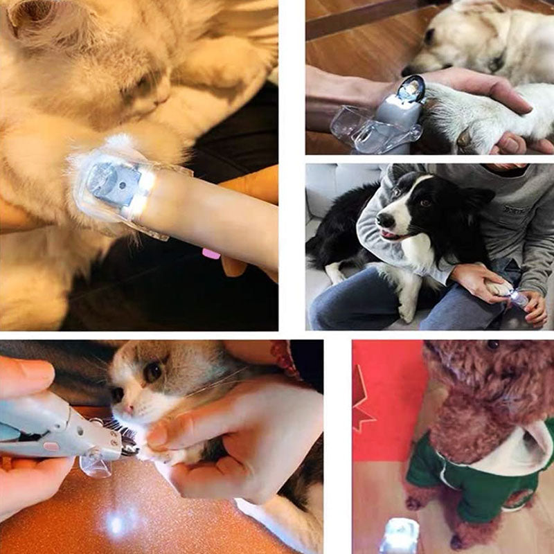 Nail Clipper for Dogs & Cats with LED & Sensor