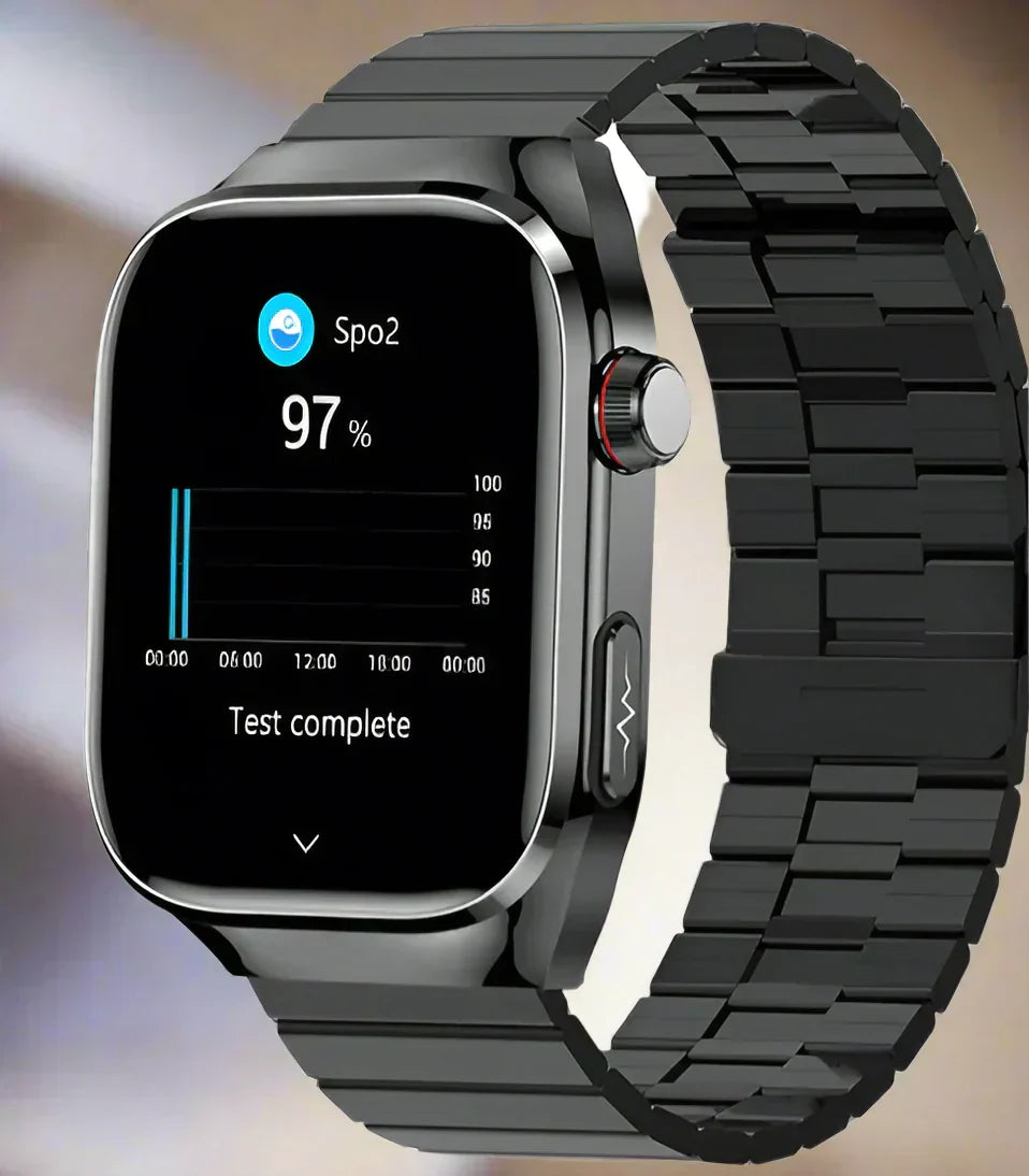 NexaPulse Blood Sugar Watch, ECG, Uric Acid, Bluetooth