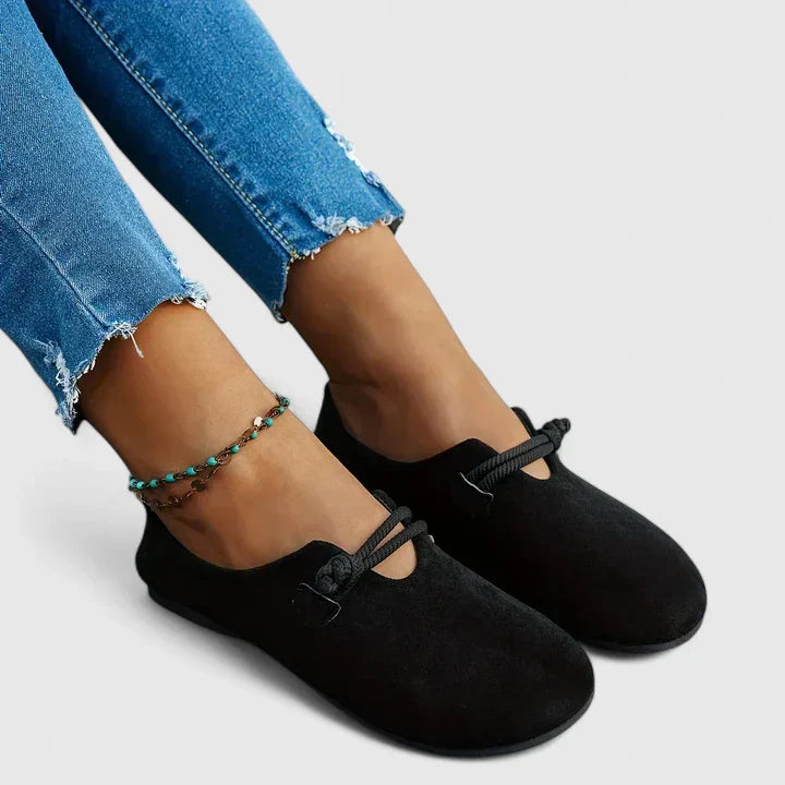 Orthopedic Women's Loafers with Rope Detail
