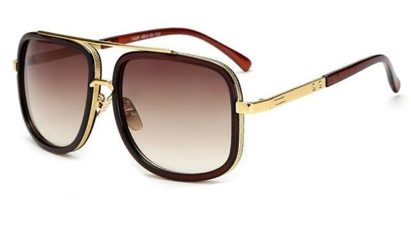 Polarized Sunglasses for Men with UV400 Protection and Lightweight Alloy Frame