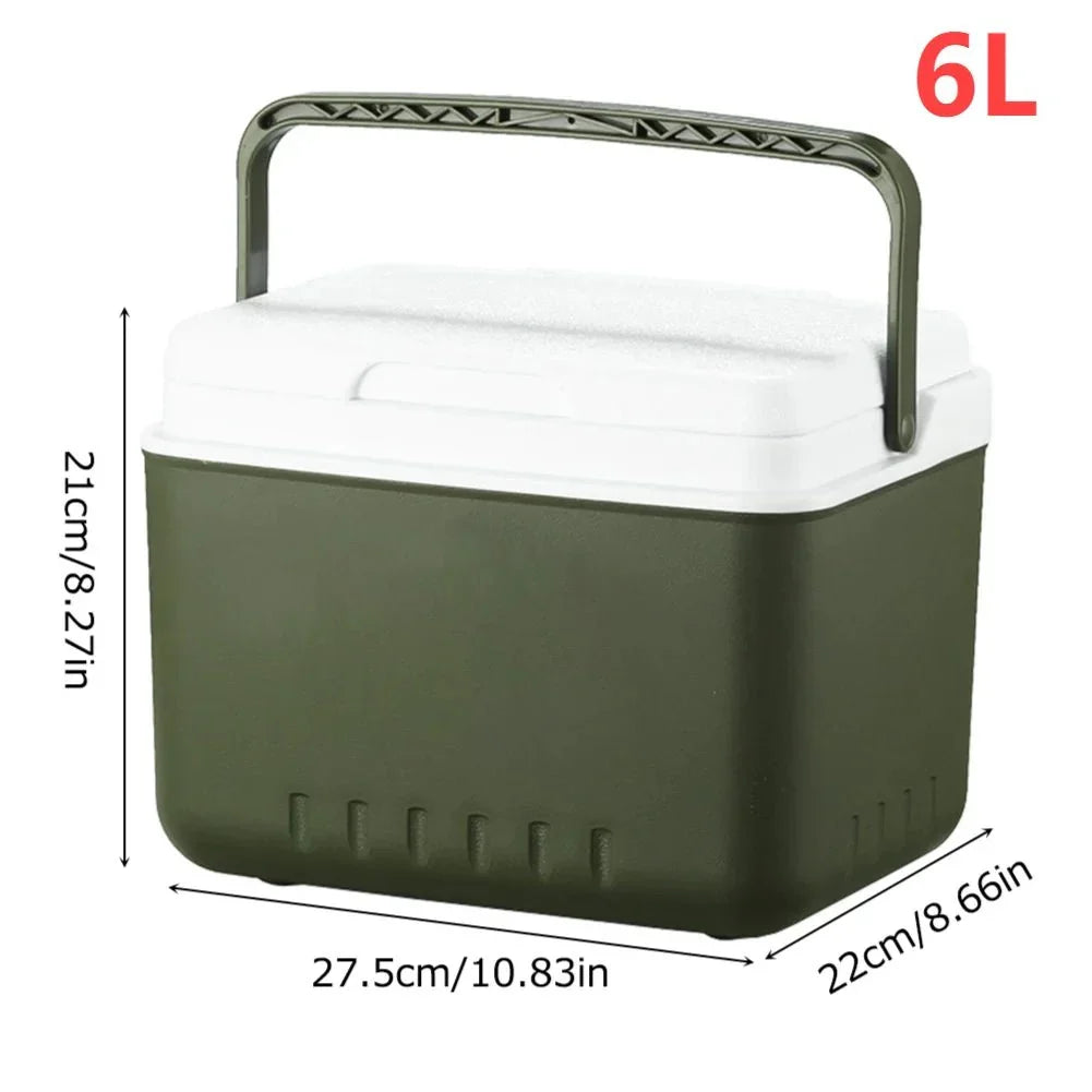 Portable cooler for hot and cold meals on the go