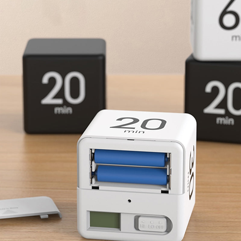 Portable Cube Timer Digital Countdown Alarm for Productivity