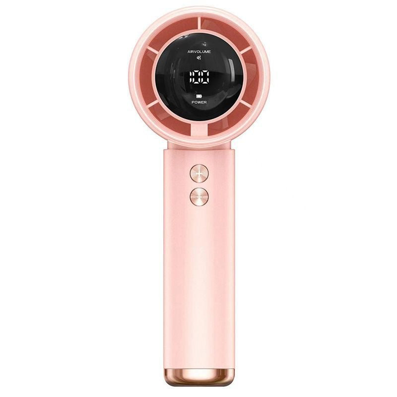 Portable Hand Fan with Digital LCD Display