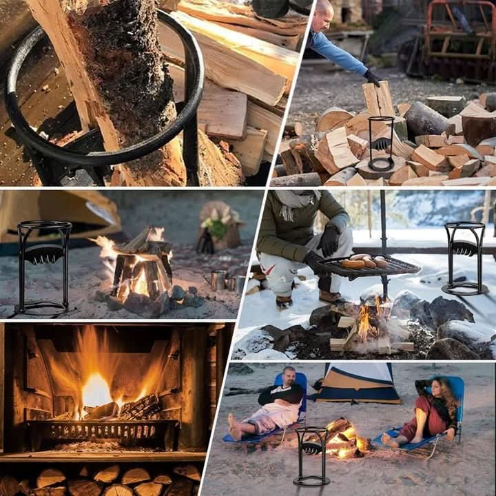 Portable Manual Log Splitter for Easy Firewood